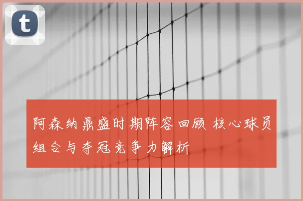 阿森纳鼎盛时期阵容回顾 核心球员组合与夺冠竞争力解析